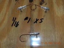 50 1/16oz Darter Jigs Bronze Mustad Hooks #2 #1 1/0 2/0 3/0 4/0  U Choose