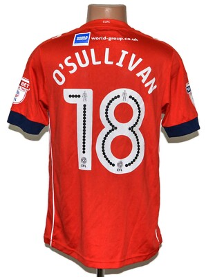 MATCH WORN ISSUE CARLISLE UNITED 2016/2017 FOOTBALL SHIRT O'SULLIVAN S ADULT