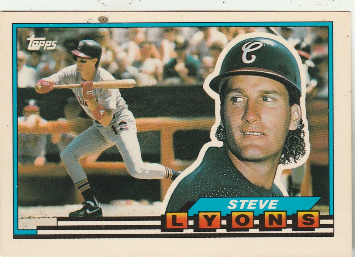 FREE SHIPPING-MINT-1989 Topps Big #105 Steve Lyons Chicago White Sox 