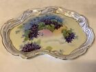 Vintage Antique Porcelain Floral Decorated Platter