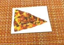 VINTAGE SCRATCH & SNIFF STICKER 3M DIE CUT PEPPERONI PIZZA VERY STRONG SMELL