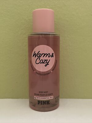 (1) Victoria's Secret PINK WARM & COZY Vanilla & Coconut Body Mist 8.4oz NEW
