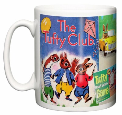 The Tufty Club Classic British Kinder Sicherheit TV Show Kaffee Tee Becher Geschenk
