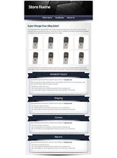 Professional simple eBay HTML Listing Template