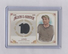 2015 ALLEN & GINTER RELIC ZACH LOWE SPORTS WRITER
