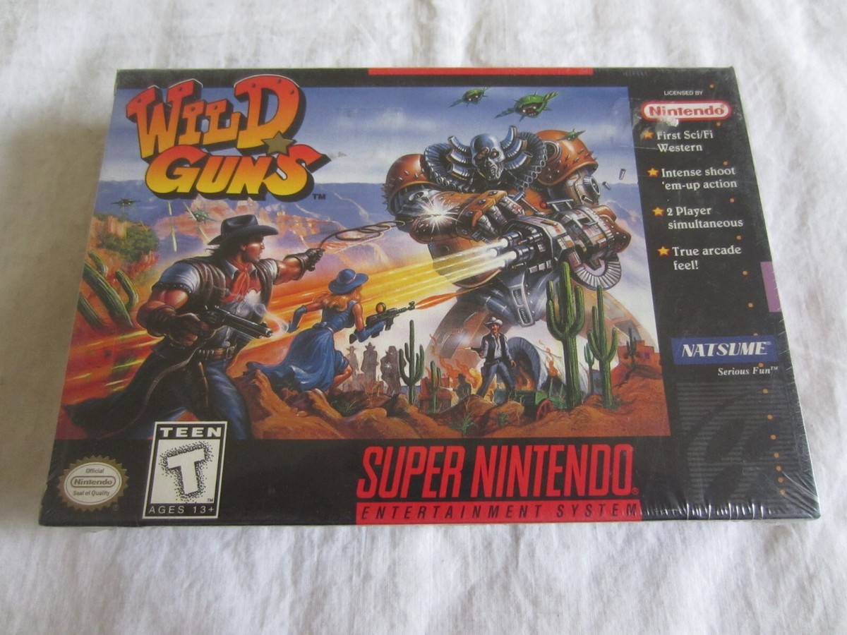 Wild Guns (SNES) Super Nintendo Brand New Factory Sealed 1995
