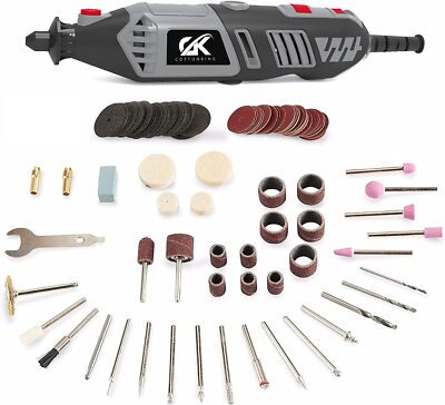 124Pcs 110V 170W 8K-35K RPM Mini Electric Variable Speed Grinder Rotary Tool Kit