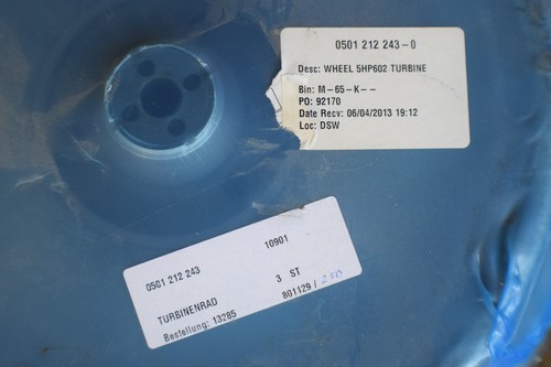 ZF 5HP602 Transmission Wheel Turbine 0501212243 Bus Volvo Forklift - Picture 5 of 5