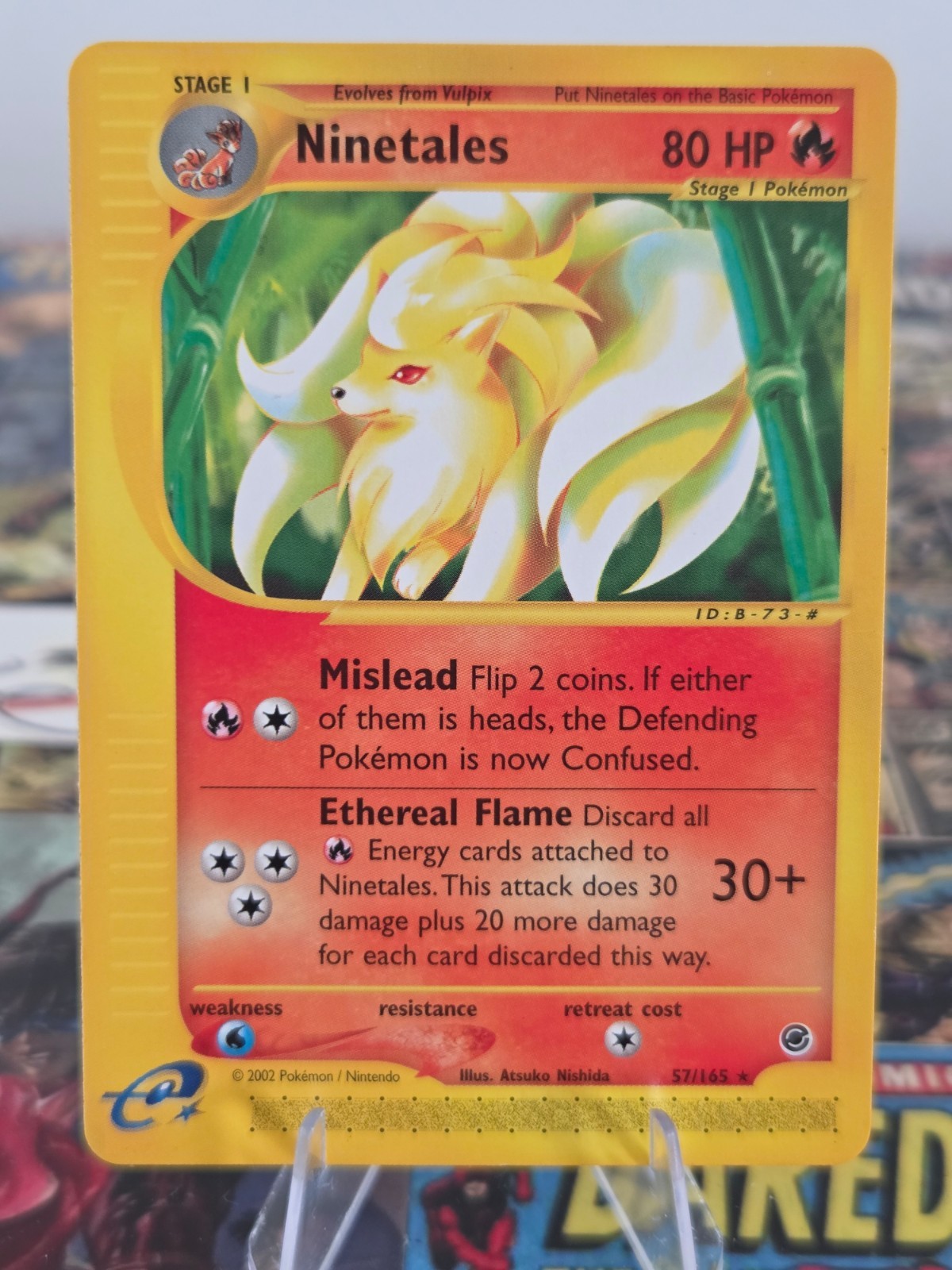 Ninetales 57/165 Expedition 2002 Pokemon Card Rare NM