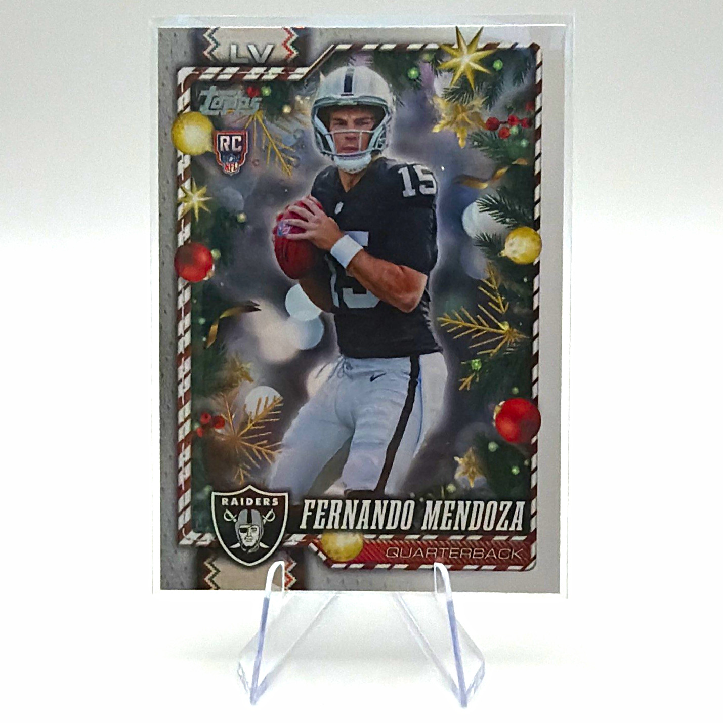 Topps Fernando Mendoza RC #151 - 2026 Topps Holiday - Las Vegas Raiders