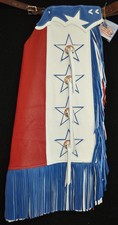 Custom Leather Kid's Chaps/Patriotic Rodeo Chaps/Made in USA