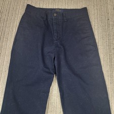 Polo Ralph Lauren Pants Boys 12 Blue Chino Twill Straight Leg Flat Front Casual