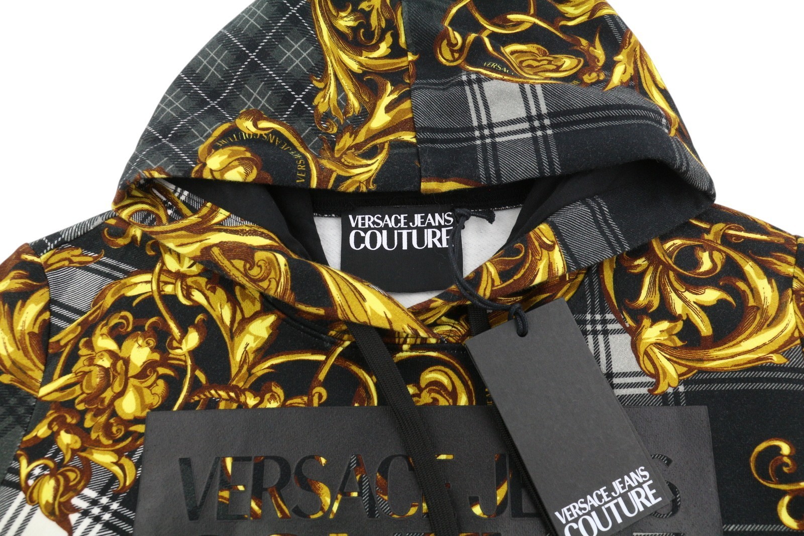 VERSACE COUTURE Felpa Garzata Print Highland Women Hoodie 40 S Pull On RRP439 * image 5