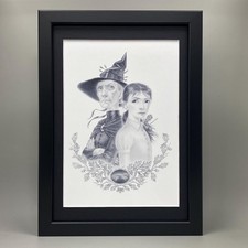 TIFFANY ACHING & GRANNY WEATHERWAX FRAMED ART. PAUL KIDBY, TERRY PRATCHETT