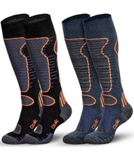 Ozaiic Merino Wool Ski Socks, Thermal Warm Knee High Thick Socks for Winter