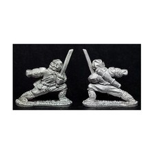 Dixon Samurai Mini 28mm Ninja con Ninjato, Mochila Inclinada Nueva