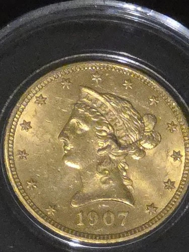 1907 $10 Gold Liberty Eagle Gold Coin!