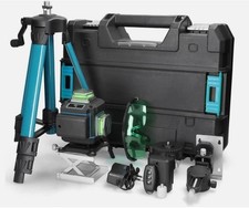 LIVELLA LASER TRACCIATORE AUTOLIVELLANTE 4D 16 LINEE 360° ROTAZIONE LINEA VERDE