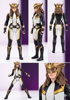 DC Hawkgirl Action Figure Plastic White Black Gold Boxed Comic Book Heroes