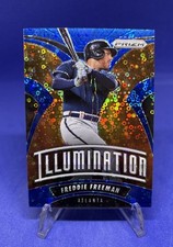 2020 Panini Prizm Baseball Freddie Freeman Blue Donut Illumination #/199