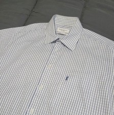 YSL Yves Saint Laurent Shirt Large L check