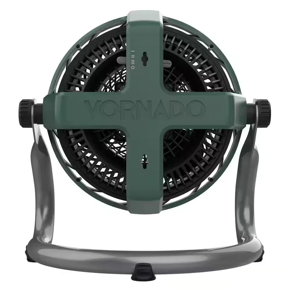 EXO61 HD 9 pulgadas Ventilador de piso de 3 velocidades de ventilador en verde con motor con clasificación IP54 Foto 4 de 4