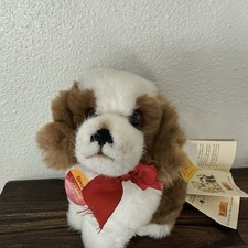Original Steiff Snuffi Hund 16 Plush Dog Germany Knopf 077340 Tags-new button