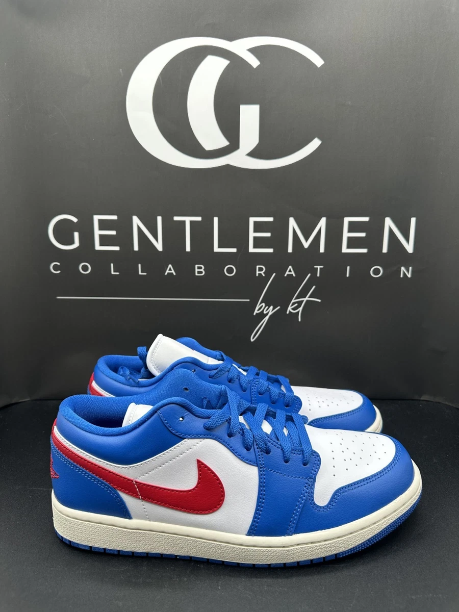 Jordan 1 Low Sport Blue Gym Red W for sale - eBay