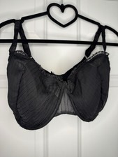 Panache Super Bra Destiny Balconette Lightly Padded Underwired Black Size 38F