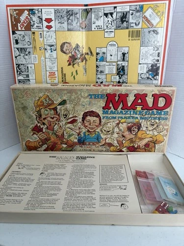 Vintage The Mad Magazine Board Game - Parker Brothers 1979 Complete
