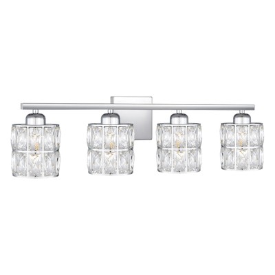 Gibson 4-Light Polished Chrome Vanity Light Polished Chrome