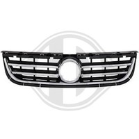 Diederichs KüHlergrill KüHlergitter Chrom Schwarz FüR VW Touareg 7LA 7L6 7L7