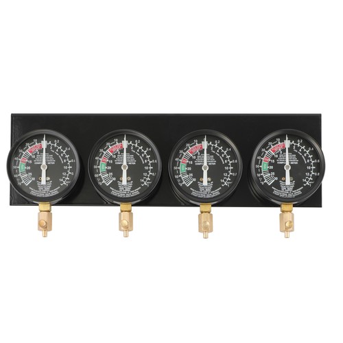 Motorcycle Carb Synchronizer Balancer Tool Kit w/ 4 Gauges & Universal Adapters - Picture 9 of 17