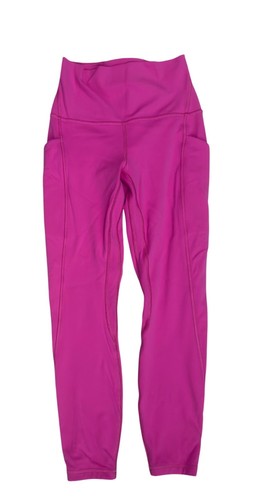 Lululemon Legging Größe 4 High Rise Align mit Seitentaschen Sonic Pink Hose W5DU4S - Bild 1 von 11