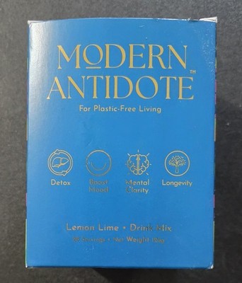 Modern Antidote Plastic Free Living Detox Drink Mix Lemon Lime 28 Servings 126g