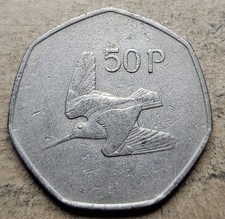 1983 Ireland 50 Pence - Irish Coin - Europe - World Coin - Copper Nickel
