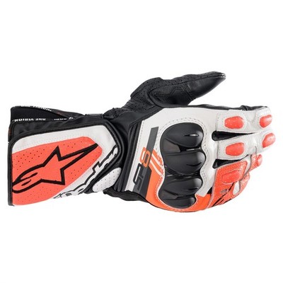 Alpinestars SP-8 V3 Gloves - Black/White/Red - Men's Size Medium