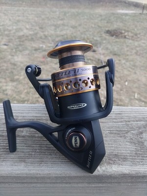 Penn Battle II 5000 (BTLII5000) Fishing Spinning Reel. New Old Stock Off Combo.