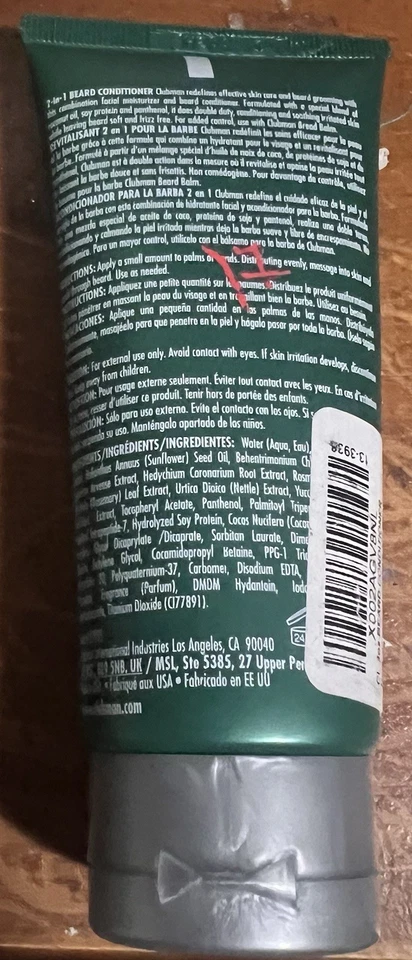 Clubman Pinaud 2 en 1 acondicionador de barba hidratante facial para hombres 3 fl oz Foto 2 de 2