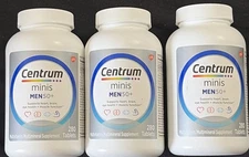 Lot Of 3 Centrum Minis Silver Multivitamin For Men 50 Plus 280 Count Exp 07/2026