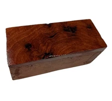 Red Box Burl turning blank 1-3/8" x 1-3/8" x 3-1/4" (k96) See Description