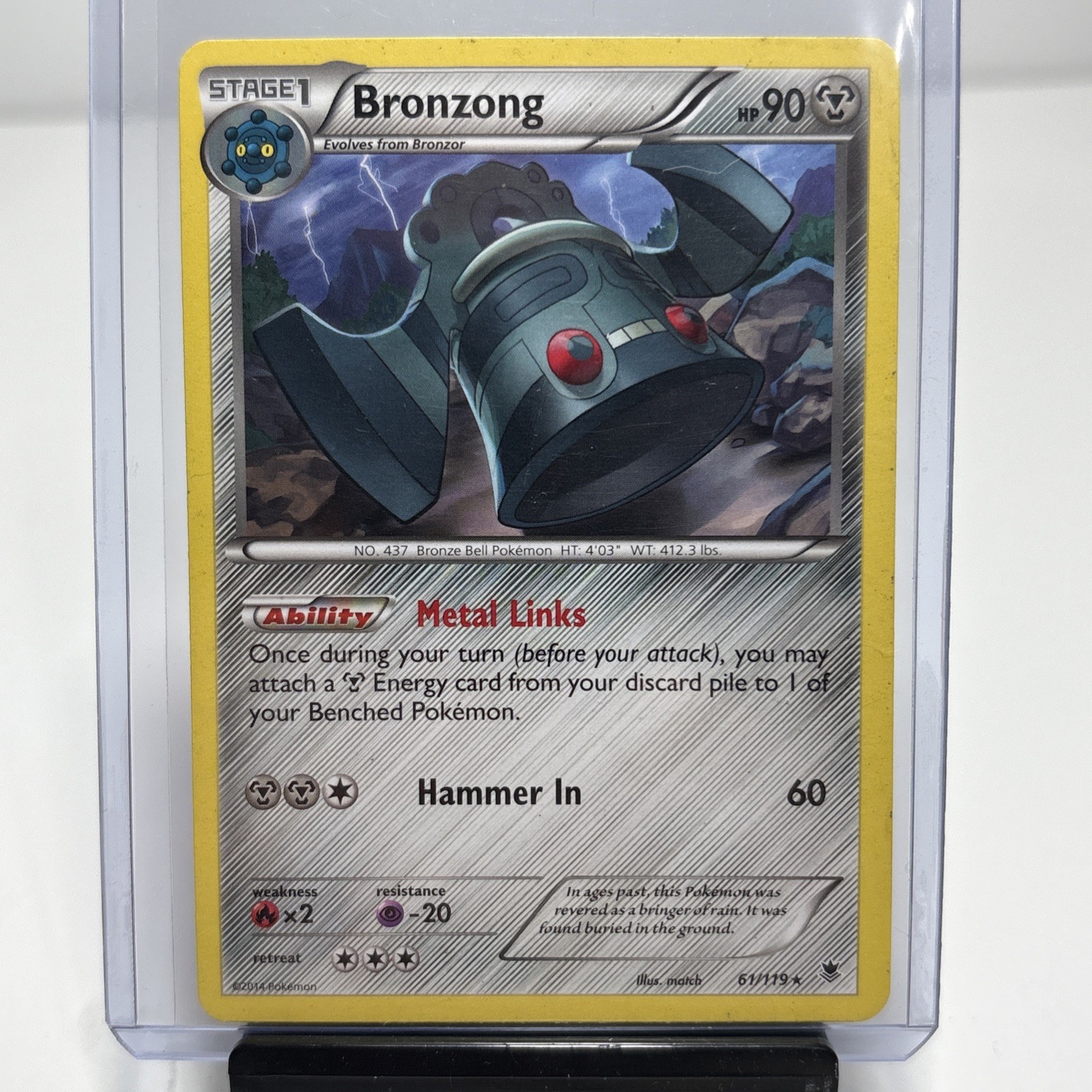 2014 Pokemon Phantom Forces 61 Bronzong Normal