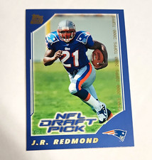 Topps 2000 NFL Draft Pick J.R. Redmond Rookie RC #393 Patriots NFL Card. rookie card picture