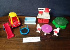 Little Tikes Place Dollhouse 2017 lote de 7 accesorios raro encontrar acogedor cupé bañera