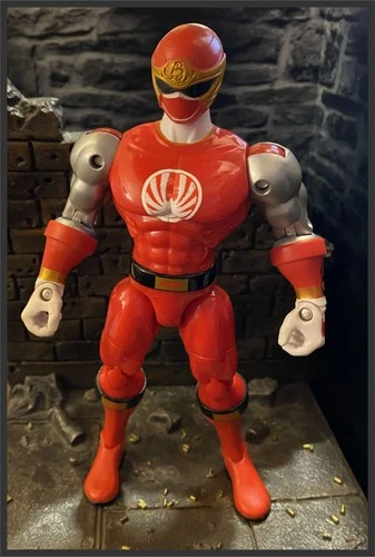 POWER RANGERS 15th ANNIVERSARY _ 7" _ NINJA STORM RED RANGER _ ** FIGURE ONLY **