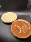 Vintage Bauer Pottery Ring Ware Saucers USA Los Angeles set of 4