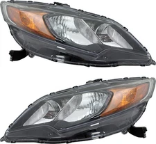 For 14-15 Civic Coupe Front Headlight Headlamp Head Light Lamp w/Bulb SET PAIR