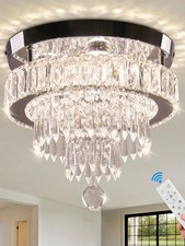 Modern Crystal Ceiling Chandeliers Dimmable LED Crystal Ceiling Light-FGQ