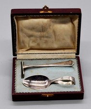 antikes Kinder- Besteck WMF Straussenmarke Anf. 20. Jh. versilbert vintage