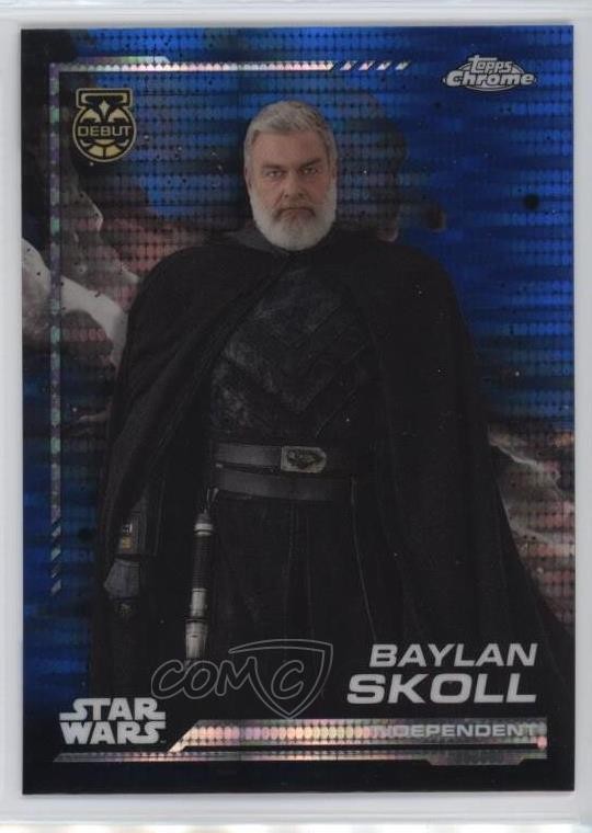 2024 Topps Chrome Star Wars Blaster Blue Pulsar Refractor Baylan Skoll #5 z7j